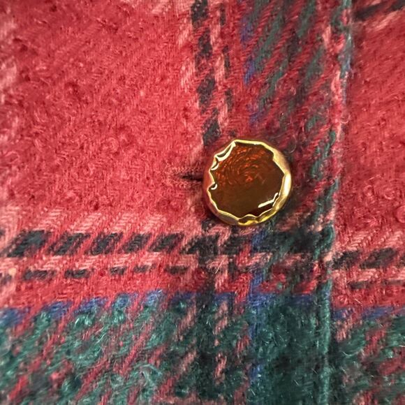 Pendleton Blazer Jacket Virgin Wool Multi Tartan Plaid Size 16W Academia VTG Y2K - Picture 9 of 10